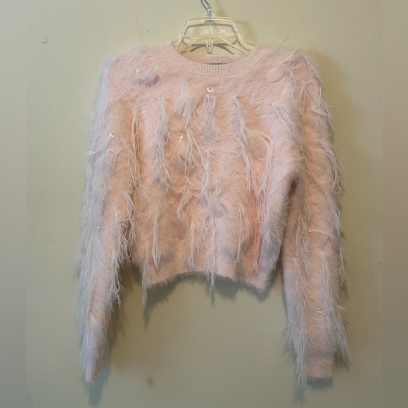 On 12th Young Contemporary Pink Blush Feathery Soft Fairy Sweater.  Size M. - Picture 1 of 11